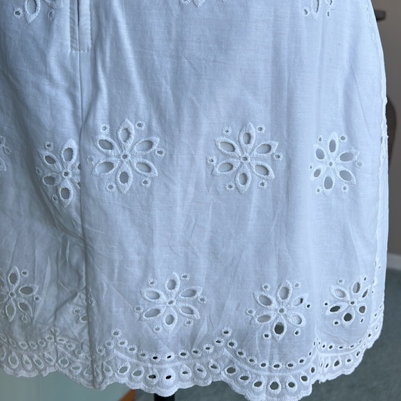 NWT Francesca’s White Eyelet Mini Dress - Picture 4 of 5